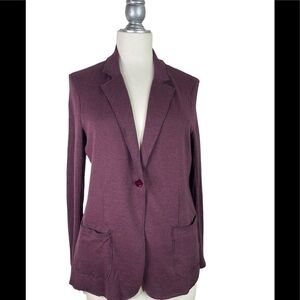 Majestic Filatures Deluxe Cashmere Blend Teeshirt Burgundy Blazer 4